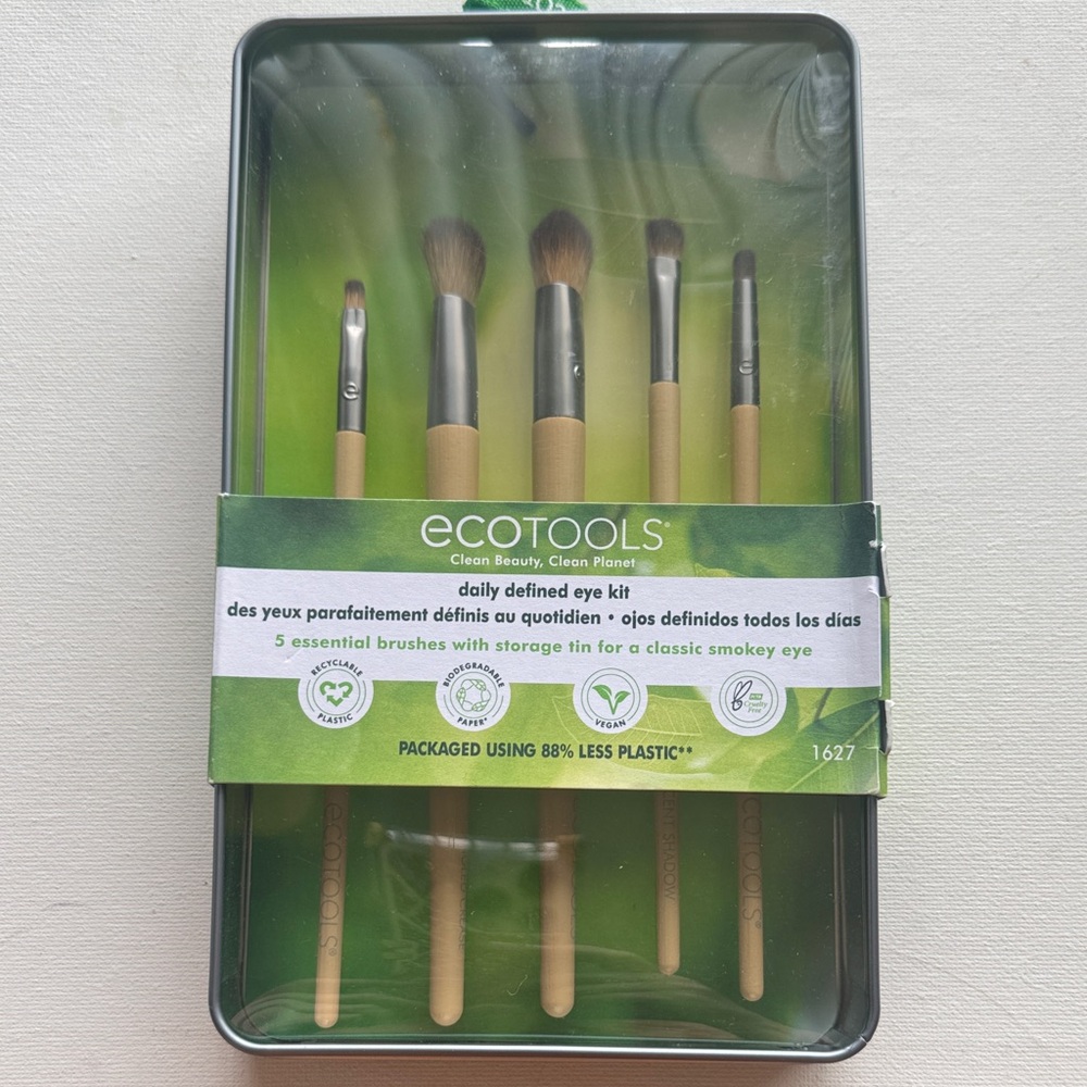 EcoTools Bamboo Eye Brush Set with Tin